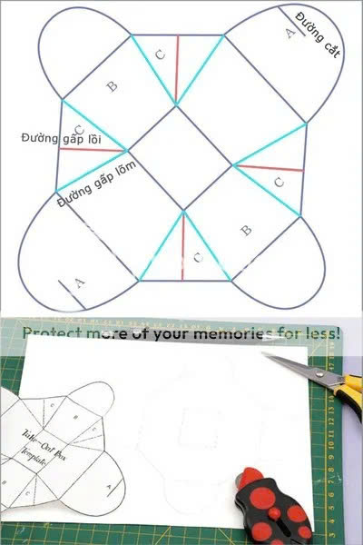 món quà làm hộp quà hộp quà băng keo hai mặt băng keo dán 